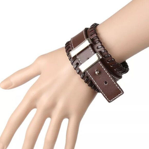 Simple String Bracelet Cool Street Accessories Leather Bracelet Men's Bracelet - Picture 10 of 14